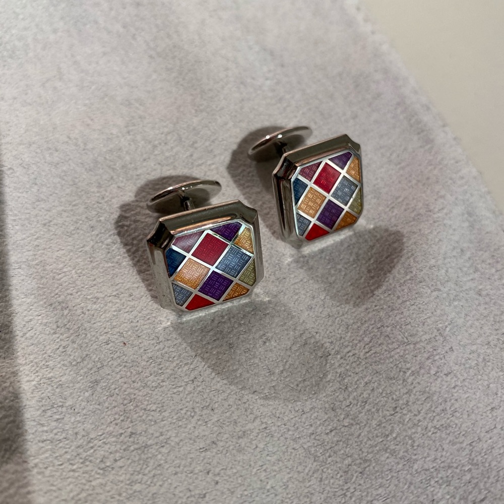 David Donahue sterling silver cuff links